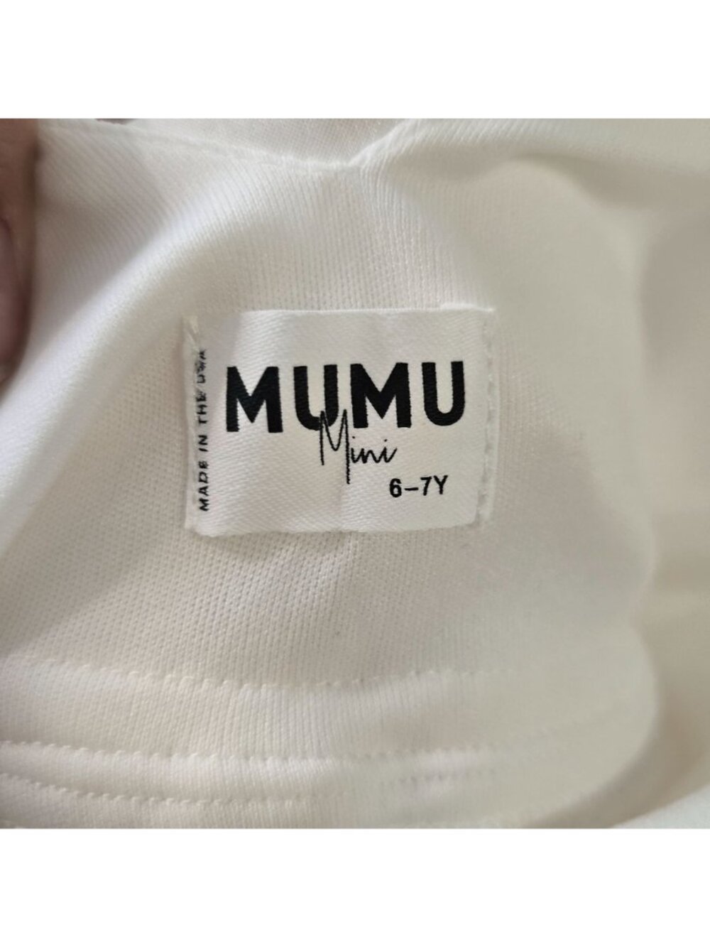 Mumu Mini Girls show me your mumu Sleeveless White Tulle Bow flower girl Dress 6 - Picture 2 of 8